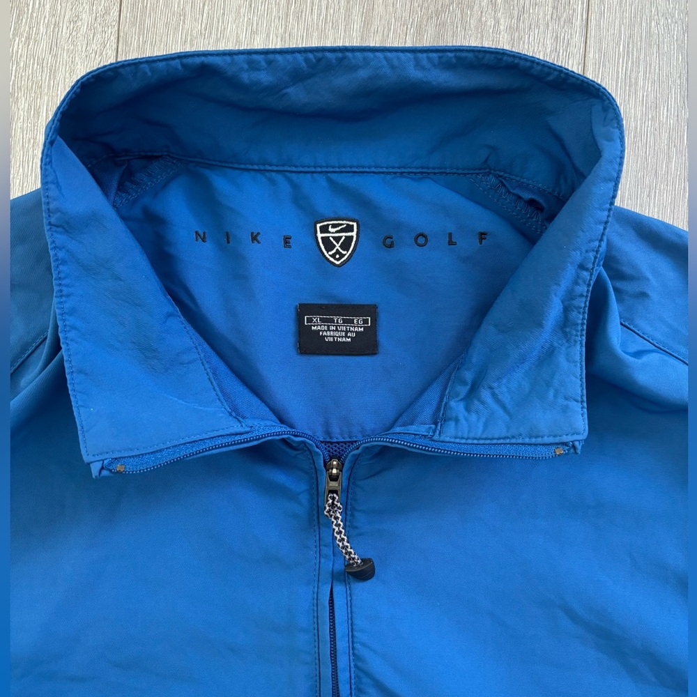 Vintage Nike Golf Blue 1/4 Zip Lightweight 3/4 Sleeve Pullover Men Size XL